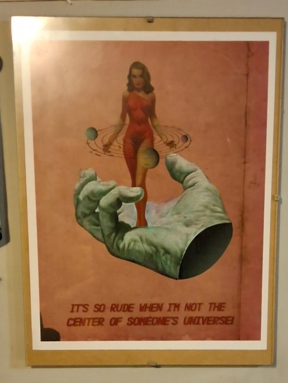Framed Wall Art - "It's So Rude When I'm Not the Center of Someone's Universe!"